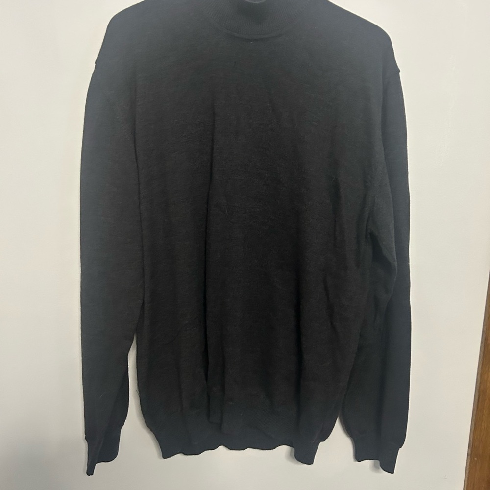 Elegant Charcoal Turtleneck Sweater for Men